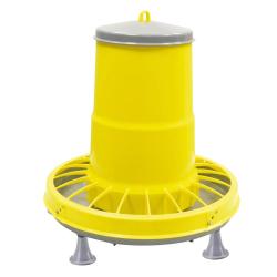 Mangeoire trémie plastique volaille anti gaspillage 10 ou 17 kg 12 L