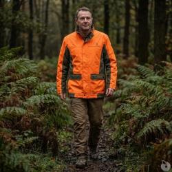 Veste Renfort &agrave; capuche imperm&eacute;able polyester orange S &agrave; 4XL