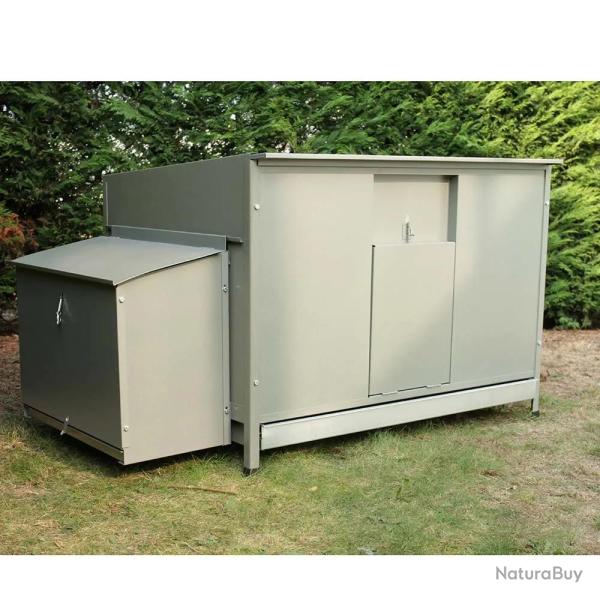 Poulailler m�tal galvanis� Vert 100 X 70 X 40 cm 2 � 4 poules