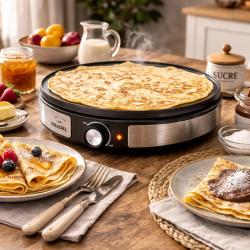 Cr&ecirc;pi&egrave;re &eacute;lectrique r&eacute;versible Pradel France 1500W