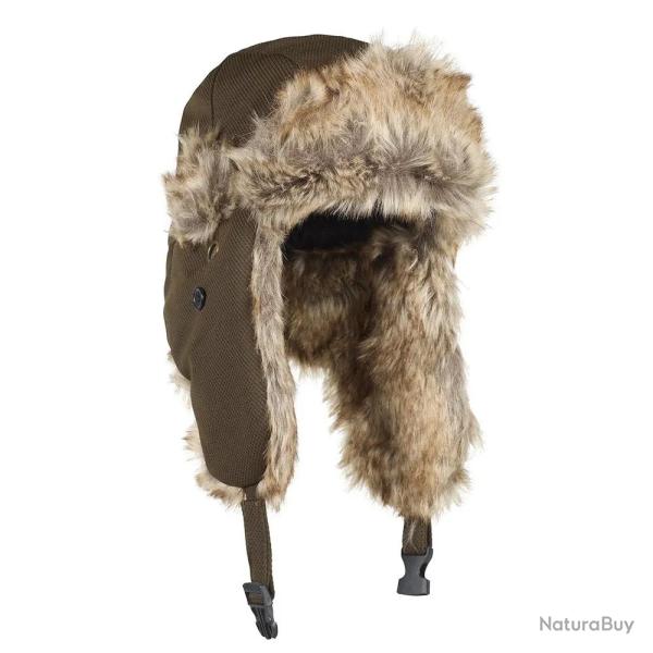 Chapka Swedteam Crest Pilot fourrure kaki