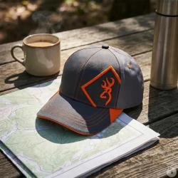 Casquette Helios confort respirante grise orange taille unique
