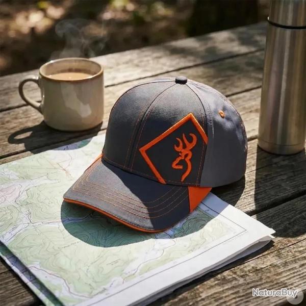 Casquette Helios confort respirante grise orange taille unique