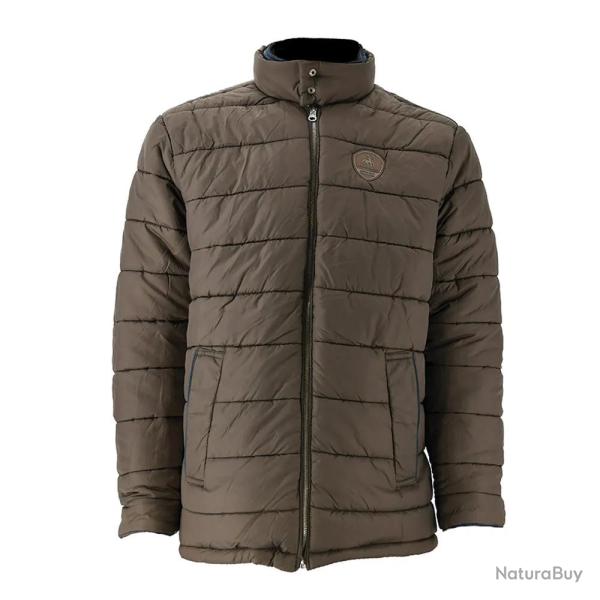 Parka r�versible col montant polyester marron bleu marine M � 2XL