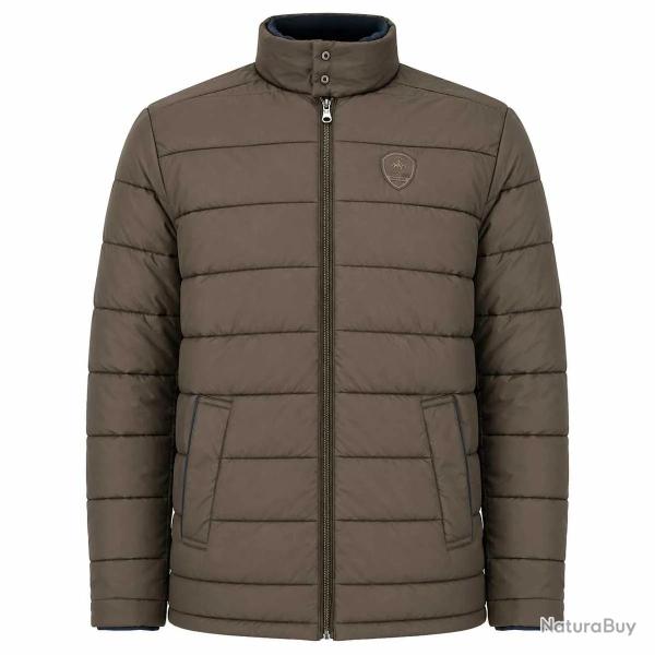 Parka r�versible col montant polyester marron bleu marine M � 2XL