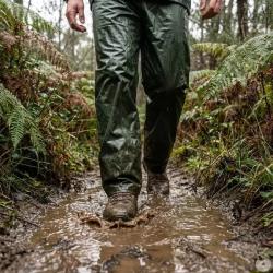 Ensemble de pluie LMA Averse kaki imperm&eacute;able et coupe vent 3XL