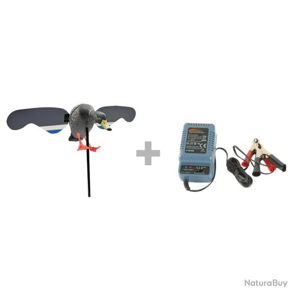 Pack Canard �lectrique � ailes tournantes 6V + chargeur