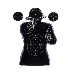 Cible humaine en papier 50x70cm par 5 ou 10 Lot de 10