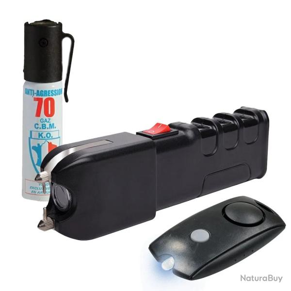 Offre Sp�ciale Kit de d�fense a�rosol shocker et mini alarme