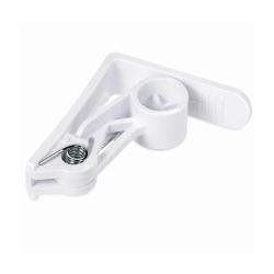 4 Serres-Nappes de table blanc 6,2 x 6,2 x 1,5 cm