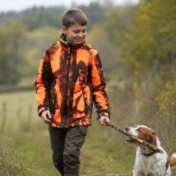 Blouson enfant Softshell Ghostcamo 3 poches polyester 6 &agrave; 16 ans