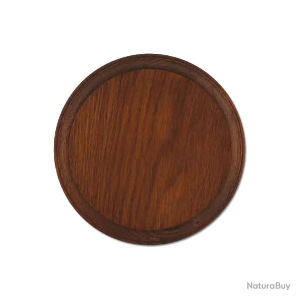 Plateaux Ronds Troph�e chasse d�fense sanglier ch�ne fonc� cir� 16