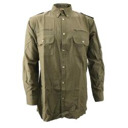Chemise Authentic respirante multipoches coton kaki S &agrave; 3XL