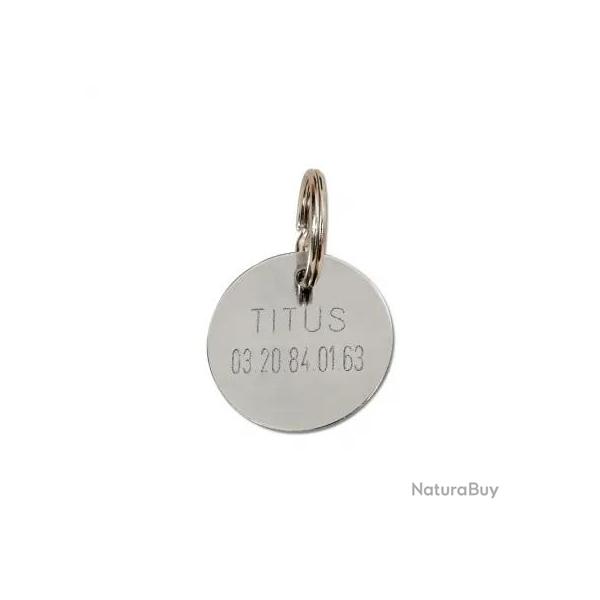M�daille � graver nickel�e Diam�tre. 26 mm Argent�