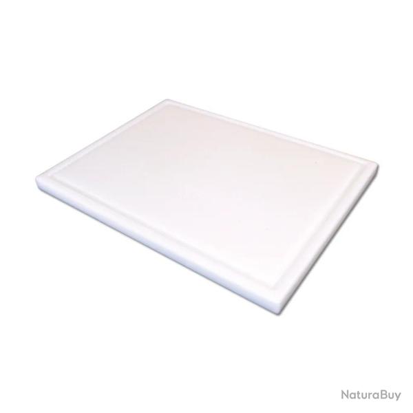 Planche � d�couper poly�thyl�ne avec rigoles 40 x 30 cm