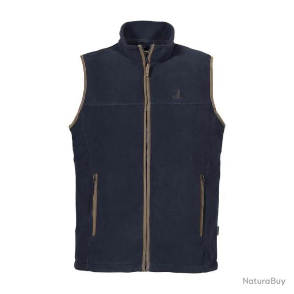 Gilet polaire sans manche homme Scotland polyester marine S � 4XL