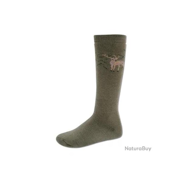 Lot de 2 paires chaussettes canard / cerf 43 - 46