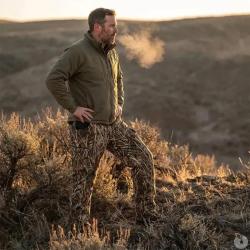 Pantalon chaud Treeland Duck Pant polaire camo roseaux