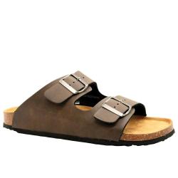 Sandales Tristan double brides r&eacute;glables marron 40 &agrave; 45 41