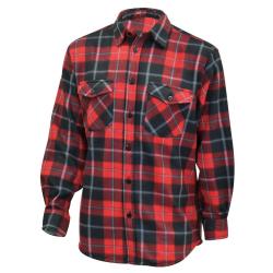Chemise chaude homme &agrave; carreaux rouge