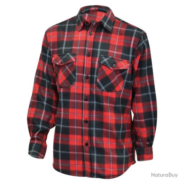 Chemise chaude homme � carreaux rouge