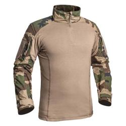 Chemise Ubas Fighter col montant zip coton polyester camo &agrave; 3XL