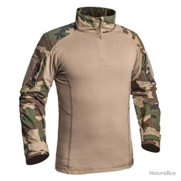 Chemise Ubas Fighter col montant zip coton polyester camo � 3XL