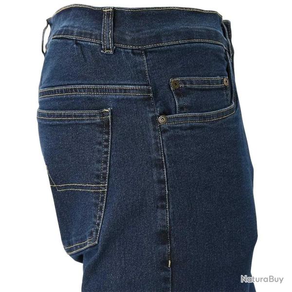 Jeans coupe droite Andrew 5 poches coton bleu moyen 40  54 40