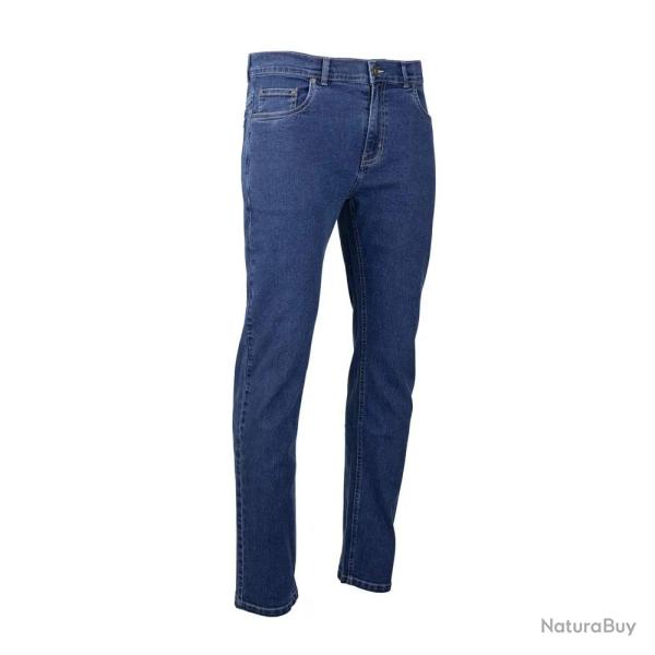 Jeans coupe droite Andrew 5 poches coton bleu moyen 40 � 54 40