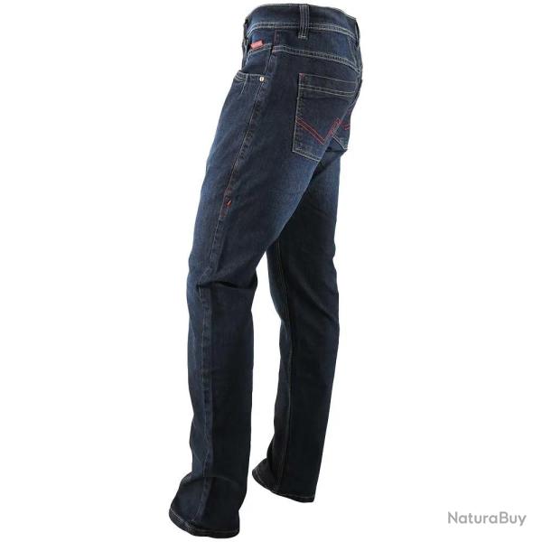 Jeans Roller Stretch 5 poches coton Bleu denim fonc 40  54