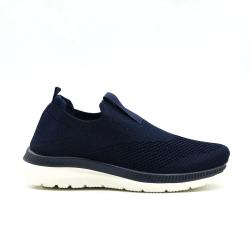 Baskets femme sans lacets textile semelle pvc bleu marine 36 &agrave; 42 41