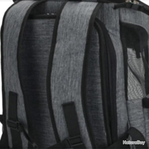 Sac � dos pour animaux 32,5 x 25 x 40 cm gris