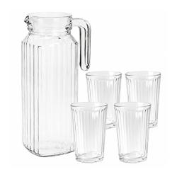 Carafe en verres 1100 ml 4 verres 200 ml