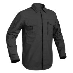Chemise Ubas Fighter multipoches coton polyester noir &agrave; 3XL