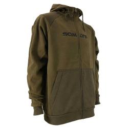 Sweat &agrave; capuche marron de &agrave; 3XL