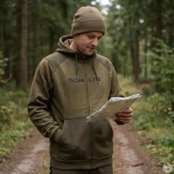 Sweat &agrave; capuche marron de &agrave; 3XL