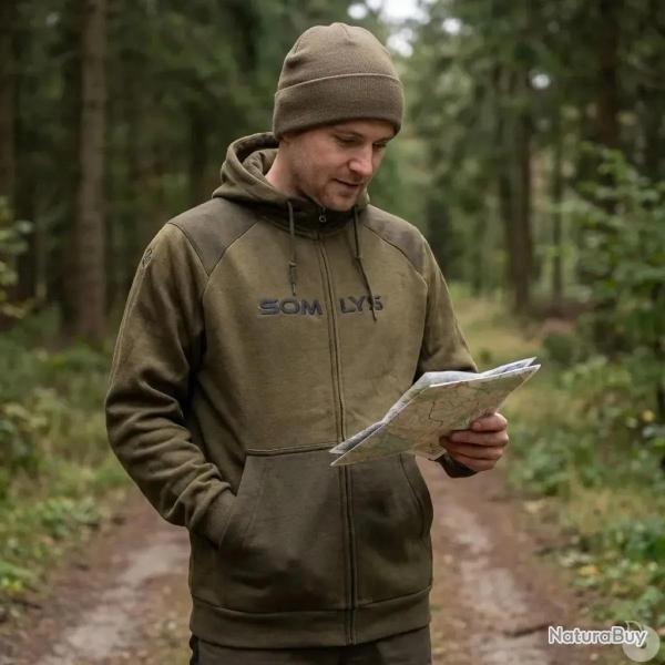 Sweat � capuche marron de � 3XL