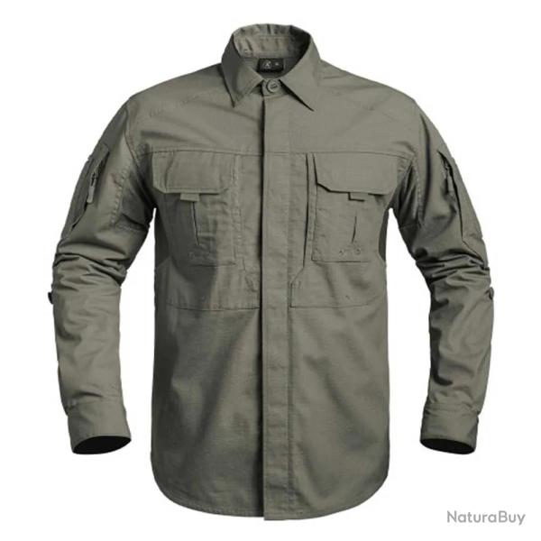 Chemise Fighter renforc�e respirant coton polyester kaki M � 3XL 3XL