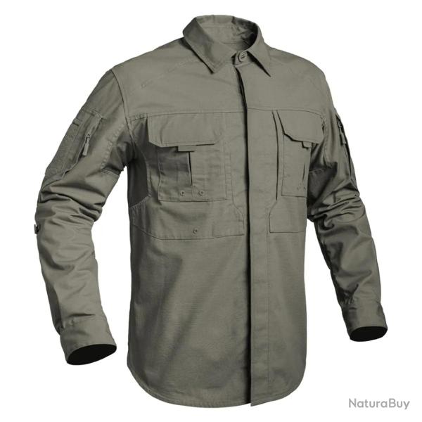 Chemise Fighter renforc�e respirant coton polyester kaki M � 3XL M