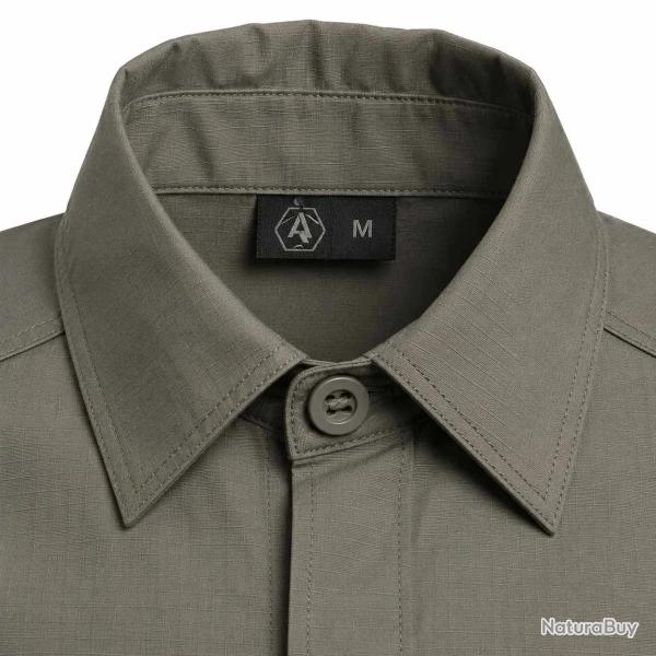 Chemise Fighter renforc�e respirant coton polyester kaki M � 3XL
