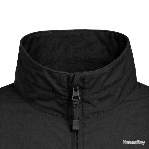 Veste courte Fighter noire 8 poches zip Ripstop � 3XL