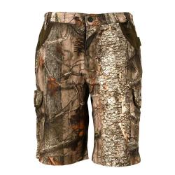 Bermuda Treeland l&eacute;ger polyester coton camo forest marron 38 &agrave; 48