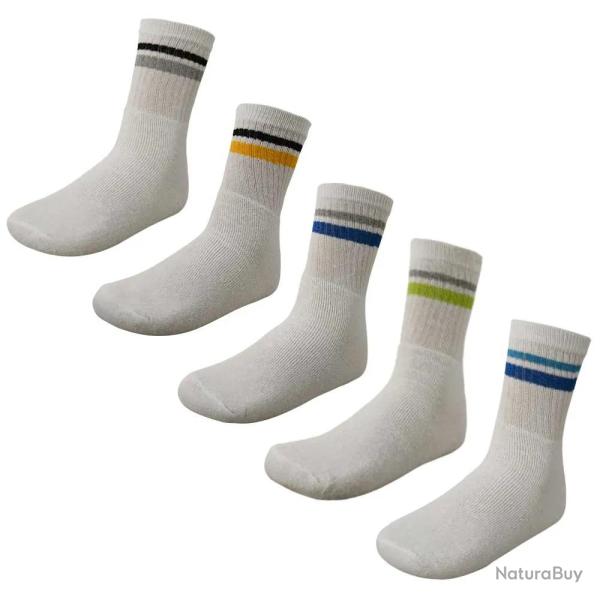 Lot 5 paires chaussettes blanches 43/46 - 47/48 43 - 46