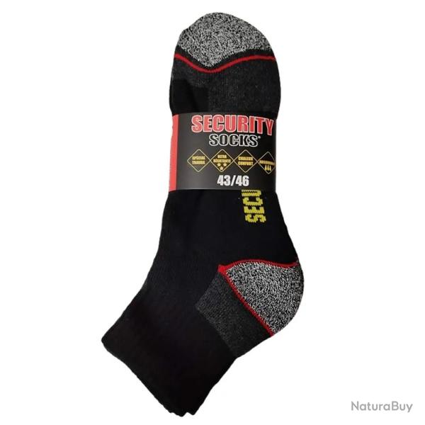 Lot de 3 paires de chaussettes de scurit courtes 43 - 46