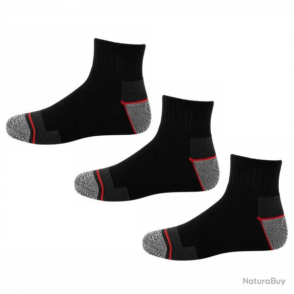 Lot de 3 paires de chaussettes de s�curit� courtes 39 - 42