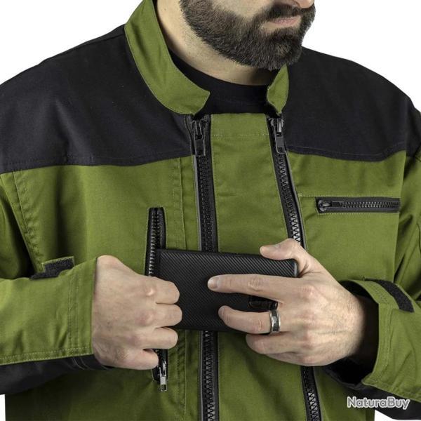 Combinaison de travail double Zip Trident bicolore 3XL