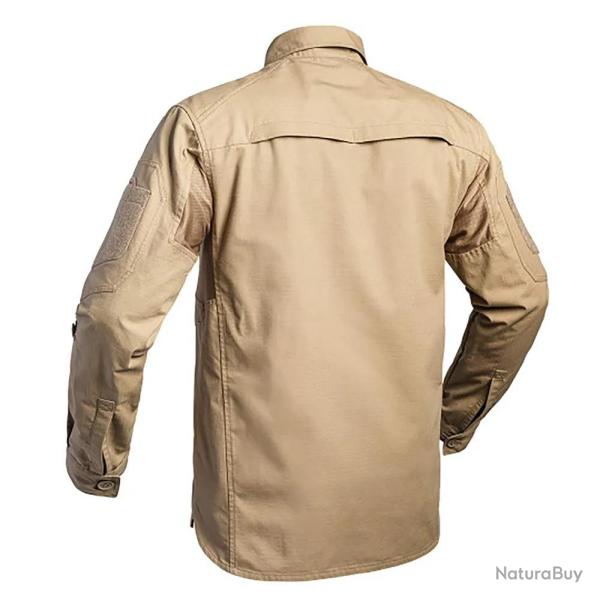Chemise Fighter renforc�e respirant coton polyester sable M � 3XL M