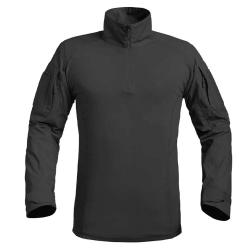 Chemise Ubas Fighter col montant zip coton polyester noir M &agrave; 3XL