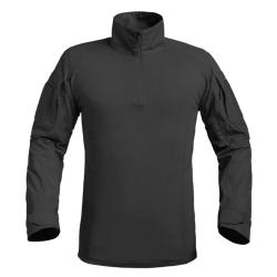 Chemise Ubas Fighter col montant zip coton polyester noir M &agrave; 3XL