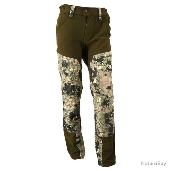 Pantalon stretch digital vert 38 � 54